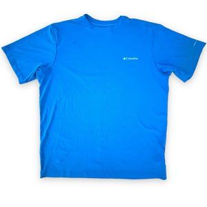 Columbia Men's RIVER CHILL Omni-Freeze Short Sleeve T-Shirt Blue Small